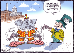 REPUBLICANOS SE AMENAZAN A SI MISMOS by Bob Englehart