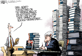 NEWT SIGNATURES by Nate Beeler