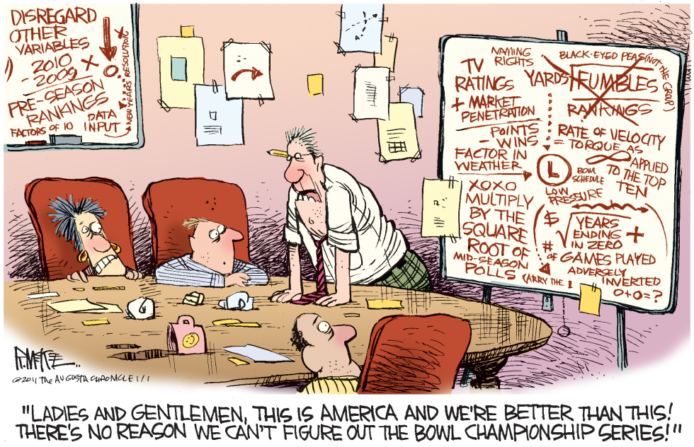  BCS CONFUSION by Rick McKee