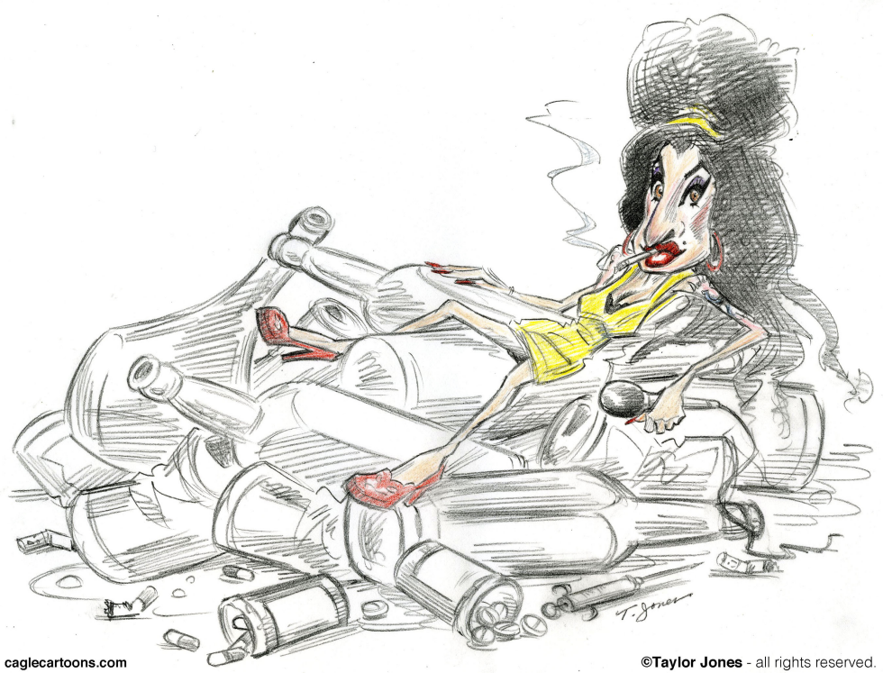  MUERTES NOTABLES 2011 - AMY WINEHOUSE by Taylor Jones