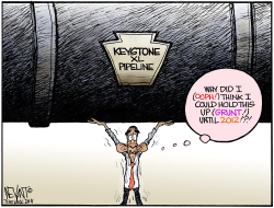 KEYSTONE XL PIPELINE by Christopher Weyant