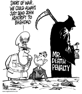 WAR ASHCROFT AND THE DEATH PENALTY by Mike Lane