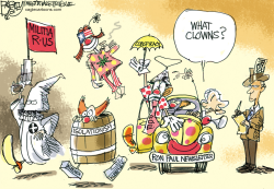 RON PAUL CARPOOL by Pat Bagley