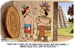 WORLD ENDS IN 2012 by Rick McKee