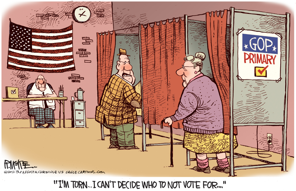  GOP UNDECIDED VOTER by Rick McKee