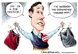 SANTORUM AND SWEATER VEST by Dave Granlund