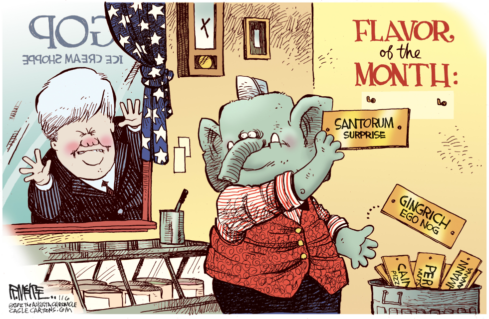  GOP FLAVOR OF THE MONTH by Rick McKee