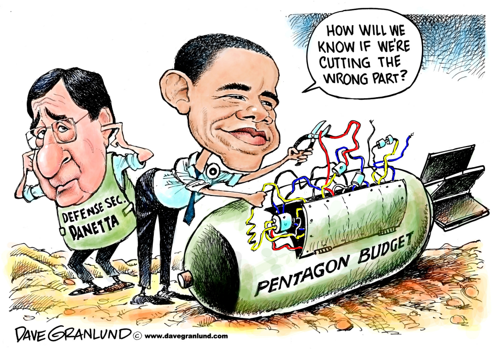  PENTAGON CUTS by Dave Granlund