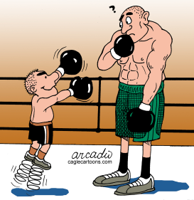 BOXEADORES DESIGUALES by Arcadio Esquivel