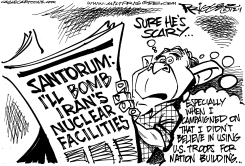 RICK W SANTORUM by Milt Priggee