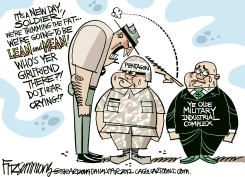 DEFENSE CUTS by David Fitzsimmons