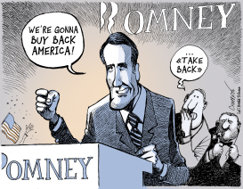 MITT ROMNEY, THE FRONT RUNNER by Patrick Chappatte