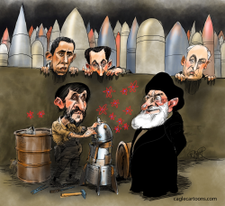 AHMADINEJAD MAKING A NUCLEAR BOMB by Riber Hansson