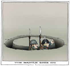 THE BATTLE GOES ON by Joep Bertrams