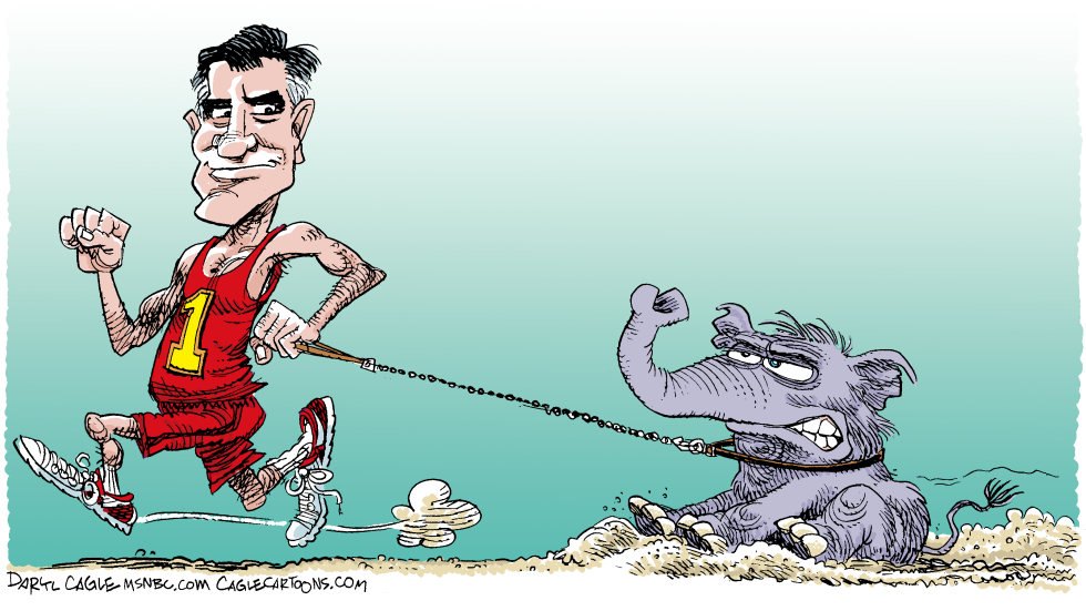  ROMNEY AND GOP DOGGIE by Daryl Cagle