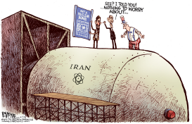 IRAN NUKE by Rick McKee