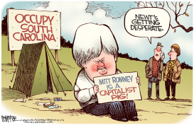 NEWT OCCUPIES SC by Rick McKee