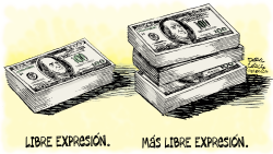 MAS LIBRE EXPRESION by Daryl Cagle