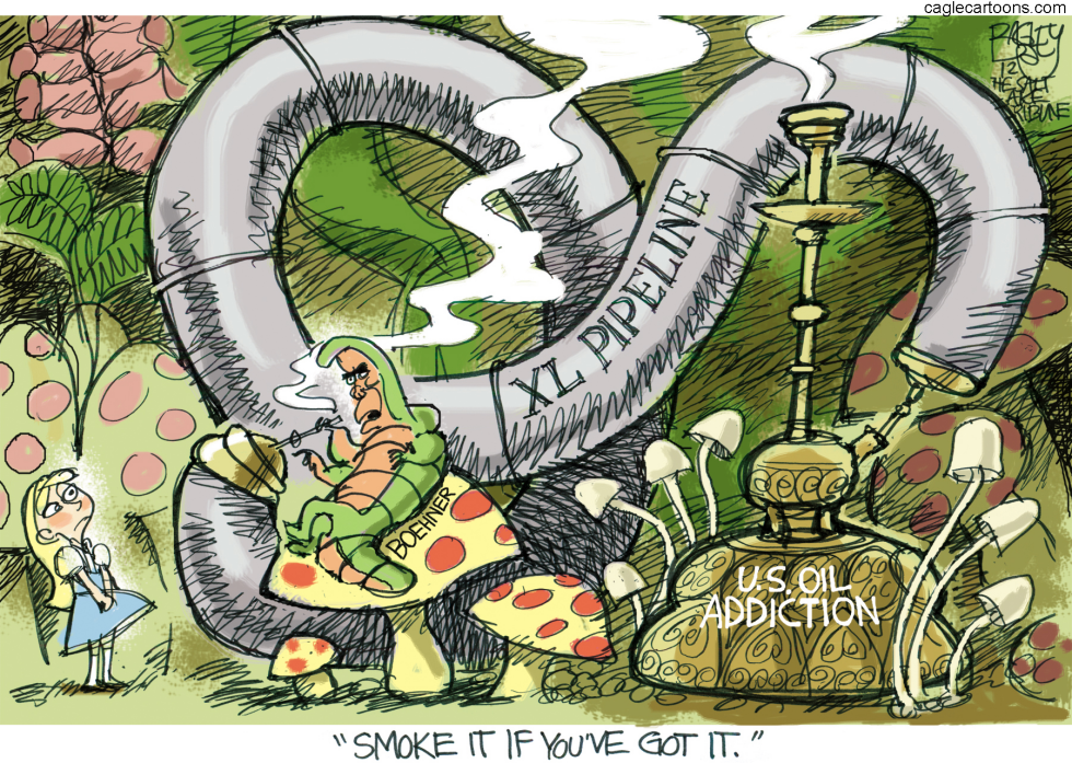  HOOKAH SMOKING BOEHNER by Pat Bagley