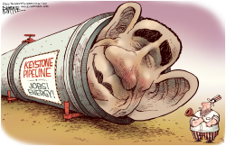 KEYSTONE CLOGGED by Rick McKee