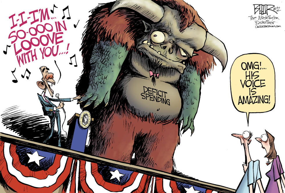  OBAMA SINGS by Nate Beeler