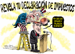 ROMNEY Y SU DECLARACION DE IMPUESTOS by Daryl Cagle