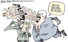 NEWT ON THE MEDIA by Mike Keefe