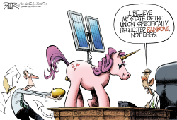 OBAMA UNICORN by Nate Beeler