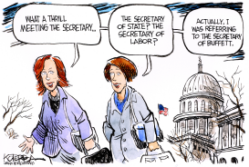 MEETING THE SECRETARY by Jeff Koterba