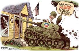 OBAMAS CRASS WARFARE by Rick McKee