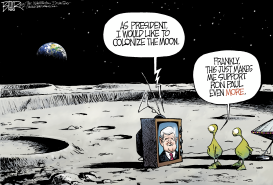 NEWT TO THE MOON by Nate Beeler