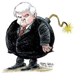 NEWT BOMB by Daryl Cagle