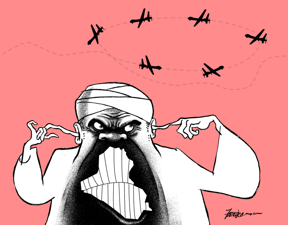  DRONES OVER IRAQ by Manny Francisco