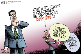 MITT MISSPEAKS by Nate Beeler