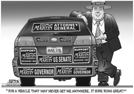 LOCAL MO-ED MARTIN SETTLES ON RACE FOR ATTORNEY GENERAL by RJ Matson