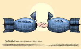 INDIA - PAKISTAN PAUSE by Arcadio Esquivel