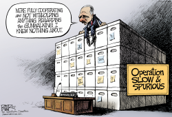 ATTORNEY GENERAL ERIC WITHHOLDER by Nate Beeler