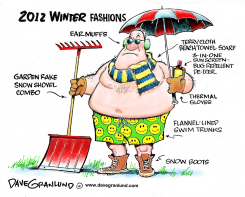 2012 MILD WINTER FASHIONS by Dave Granlund