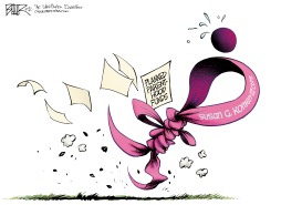 KOMEN IN KNOTS by Nate Beeler