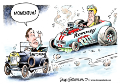 SANTORUM MOMENTUM by Dave Granlund