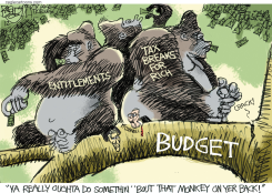 BUDGET OF THE APES by Pat Bagley