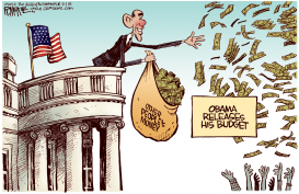 OBAMAS BUDGET by Rick McKee