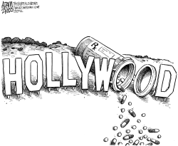 HOLLYWOOD PILLS by Adam Zyglis