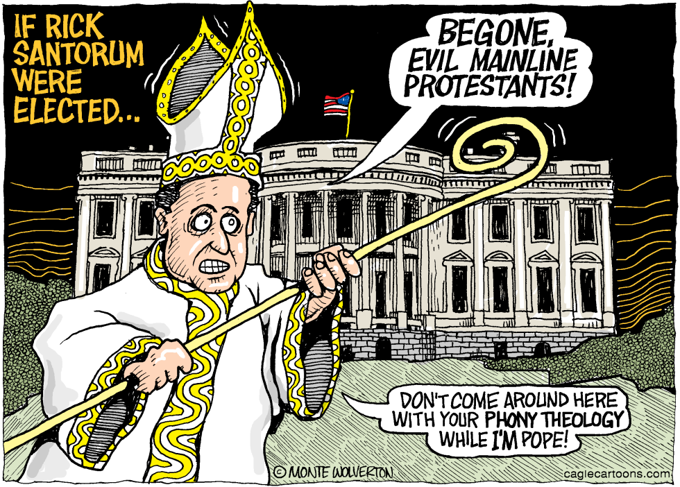  POPE SANTORUM by Wolverton