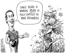 SANTORUMS PHONY THEOLOGY by Adam Zyglis