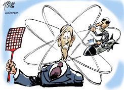 NUCLEAR IRAN HARD TO GET by Tom Janssen