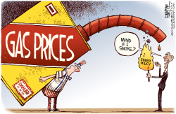 GAS PRICES EXPLODE by Rick McKee