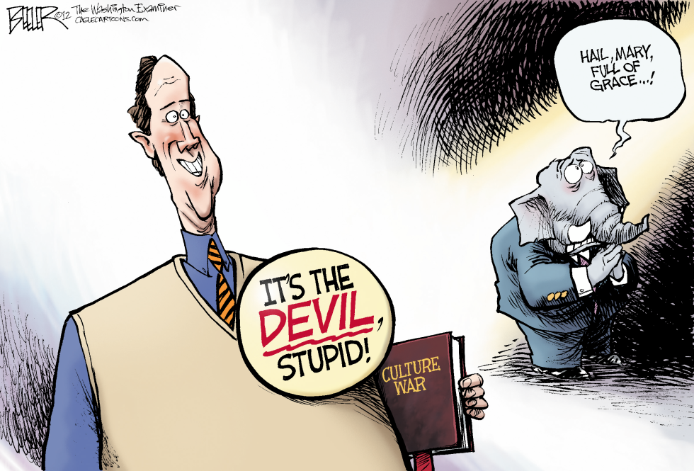  SANTORUM SLOGAN by Nate Beeler