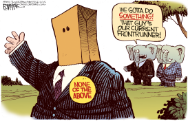 GOP NONE OF THE ABOVE by Rick McKee