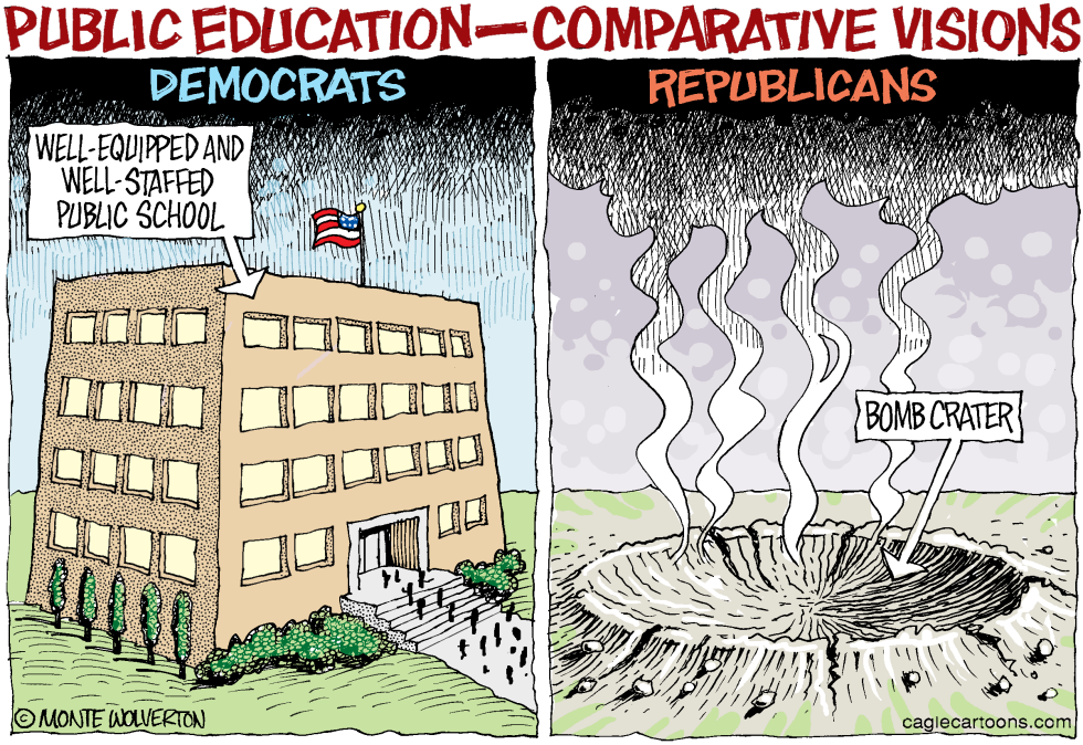  DEMS AND GOP ON PUBLIC EDUCATION by Wolverton